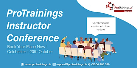 Colchester Instructor Conference Friday 20th October 2023 primary image