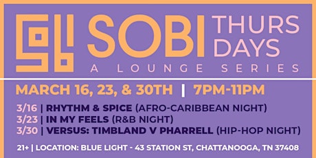 SOBI Thursdays: A Lounge Series @ Blue Light