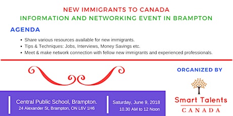 FREE - Information & Networking Event for New Immigrants to CANADA. primary image