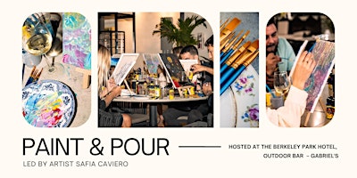 Imagem principal de Paint & Pour, Interactive Art and Wine Experience!