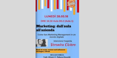 Marketing: dall'aula all'azienda Marketing: dall'aula all'azienda