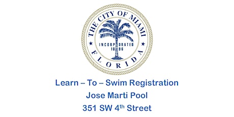 Jose Marti Pool Parent & Toddler Mon/Wed (5:00PM-5:30PM) March 2023