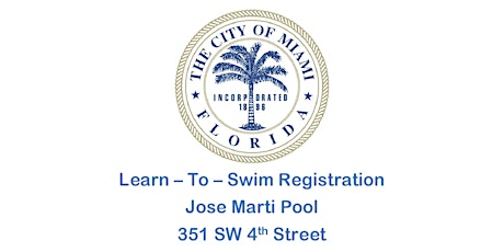 Jose Marti Pool Level 1 Swim Class Mon/Wed (6:00PM-6:45PM) March 2023