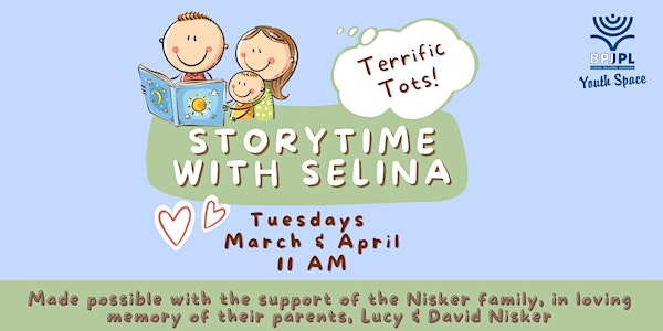 Storytime with Selina: Terrific Tots