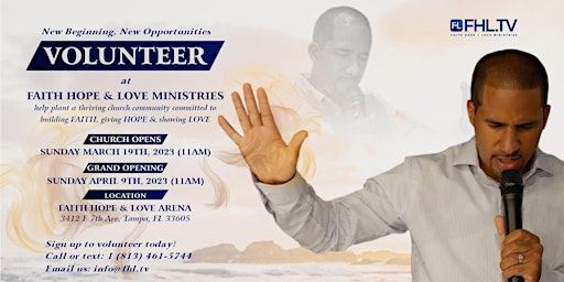 Imagem principal do evento Volunteers Needed for Ministry Grand Opening:Be a Part of Something Special
