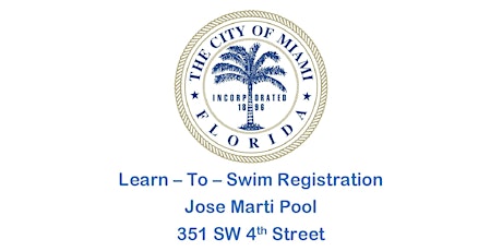 Jose Marti Pool Level 1 Swim Class Tues/Thurs (6:00PM-6:45PM) March 2023