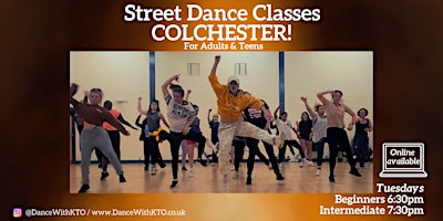 Primaire afbeelding van Colchester! Street Dance class for adults & teens