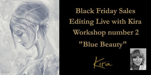 Recording of Photoshop Editing tutorial  Painterly "Blue Beauty" .