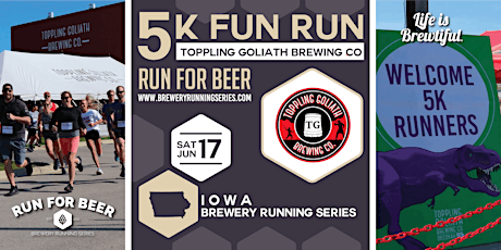 5k Beer Run x Toppling Goliath | 2023 IA Brewery Running Series
