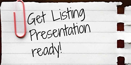 Listing Presentation Workshop