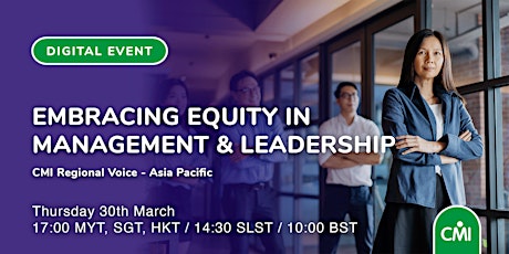 Embracing Equity in Management & Leadership