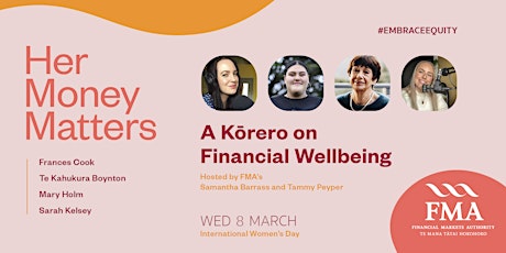 Her Money Matters - A kōrero on financial wellbeing primary image