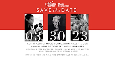 GIVE MUSIC LIFE! Guitar Center Foundation Benefit Concert & Fundraiser