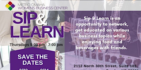 Sip & Learn  -  Business Social at 2112 N 30th St