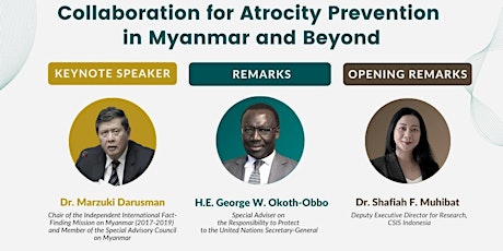 Collaboration for Atrocity Prevention in Myanmar and Beyond primary image