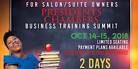 The Presidents Chambers - Salon/Suite Owners Business Training Summit primary image