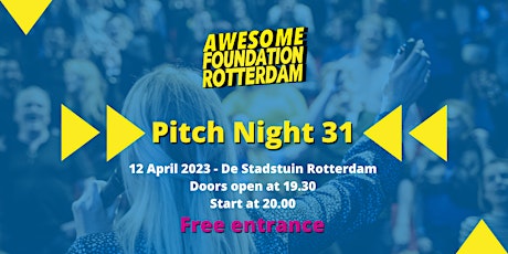 Awesome Foundation Rotterdam - Pitch Night 31