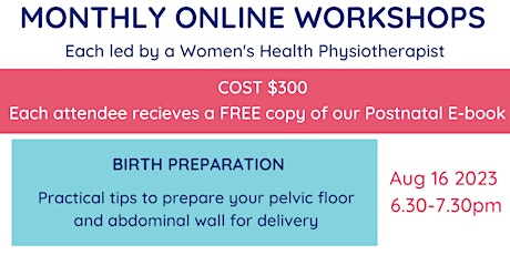 Hauptbild für Online Workshop: BIRTH PREPARATION