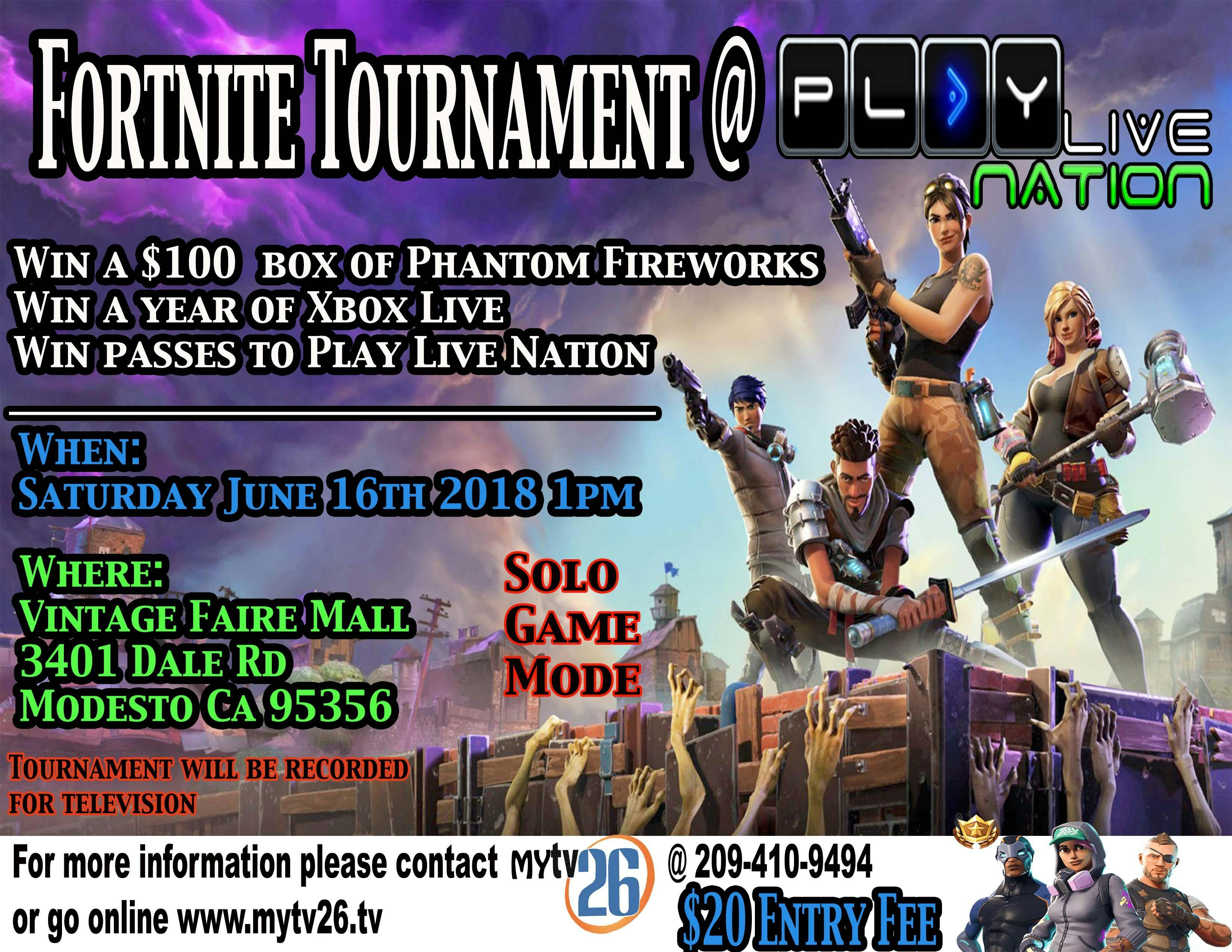 fortnite tournament by mytv26 - fortnite free entry tournaments