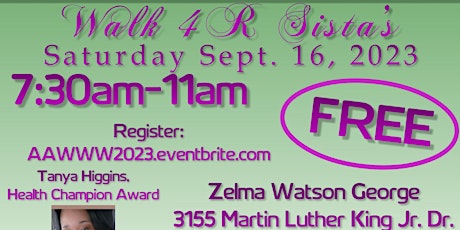 Hauptbild für 11th Annual African American Women's Wellness Walk