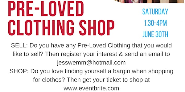 Pop Up Pre-Loved Clothing Shop