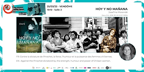 Primaire afbeelding van HOY Y NO MAÑANA | Josefina Morandé | 15th edition Elles Tournent