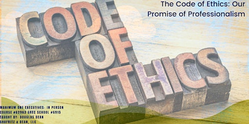 Primaire afbeelding van In Person Free 3HR CE Class-Code of Ethics GREC# 62963-Duluth