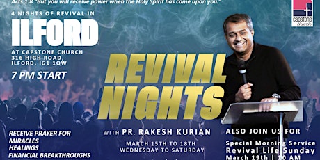 Revival nights in Ilford primary image