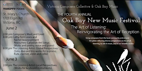 Concert #1 Nocturnes: Canadian Art Songs - Oak Bay New Music Festival