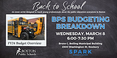 Back to School: BPS Budgeting Breakdown primary image