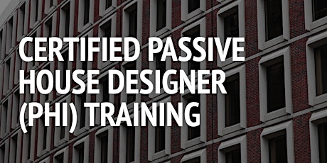 Certified Passive House Designer (PHI) Training