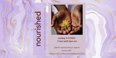Nourished: A Virtual Mini-Retreat for Black Survivors primary image