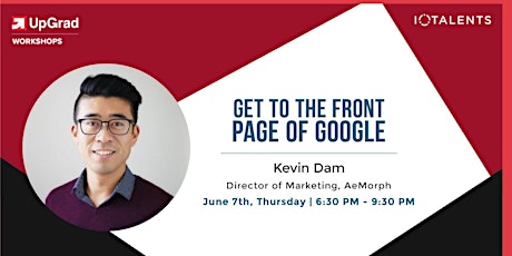 [FREE] Get To The Front Page Of Google - SEO Workshop primary image