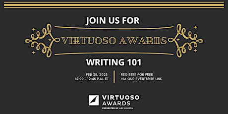 Imagen principal de Virtuoso Awards Writing 101