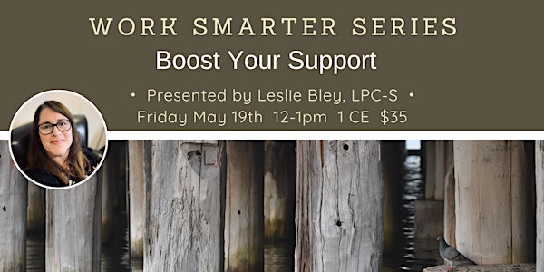 Work Smarter Series for Counselors: Boost Your Support