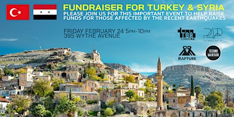 Fundraiser for Turkey and Syria with Music & Mediterranean Cuisine primary image
