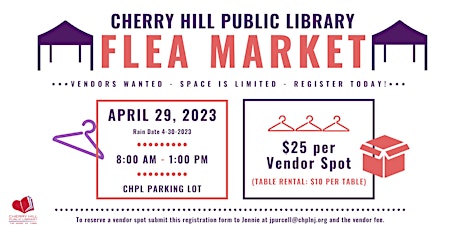 CHPL Flea Market Spring 2023 - Vendor Registration
