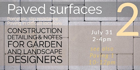 Paved surfaces: construction details for landscape & garden design Part 2