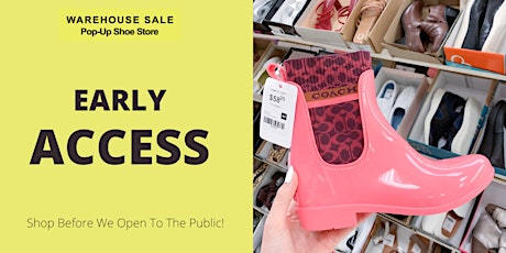Early Access! Warehouse Sale Pop-Up Shoe Store - Plano, TX
