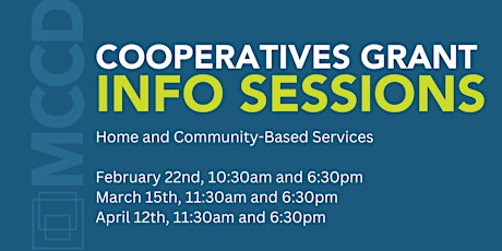 Info Sessions-Employee-Owned Cooperatives for Home/Community Based Services