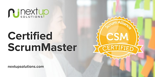 Certified ScrumMaster (CSM) Training (Virtual) - Guaranteed to Run  primärbild