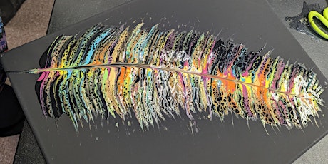 Paint Pour FEATHER edition with Cindy
