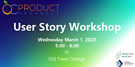 Imagem principal do evento User Story Writing Workshop – March 1, 2023