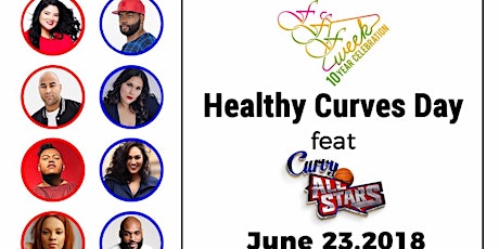FFFWeek® Presents Healthy Curves Day featuring The Curvy All Stars Charity Basketball Game primary image