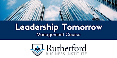 Leadership Tomorrow (3 Day Workshop) primary image