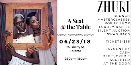 "A Seat at the Table" - ZHURI MAG - Fashion Networking Brunch  primary image