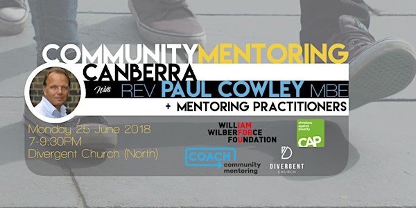 Community Mentoring with Rev Paul Cowley MBE Canberra