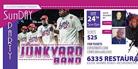 Junkyard Band LIVE!!!!!!! sunDAY PARTY primary image