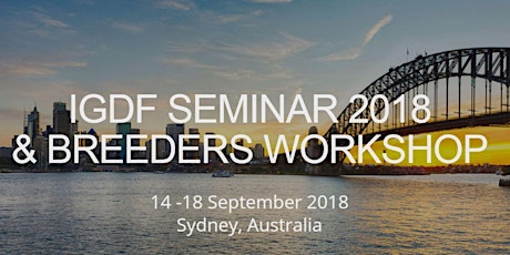 IGDF Seminar 2018 Registration - Guide Dogs NSW/ACT STAFF ONLY primary image