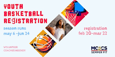 Imagem principal de 2023 Youth Spring Basketball League Registration